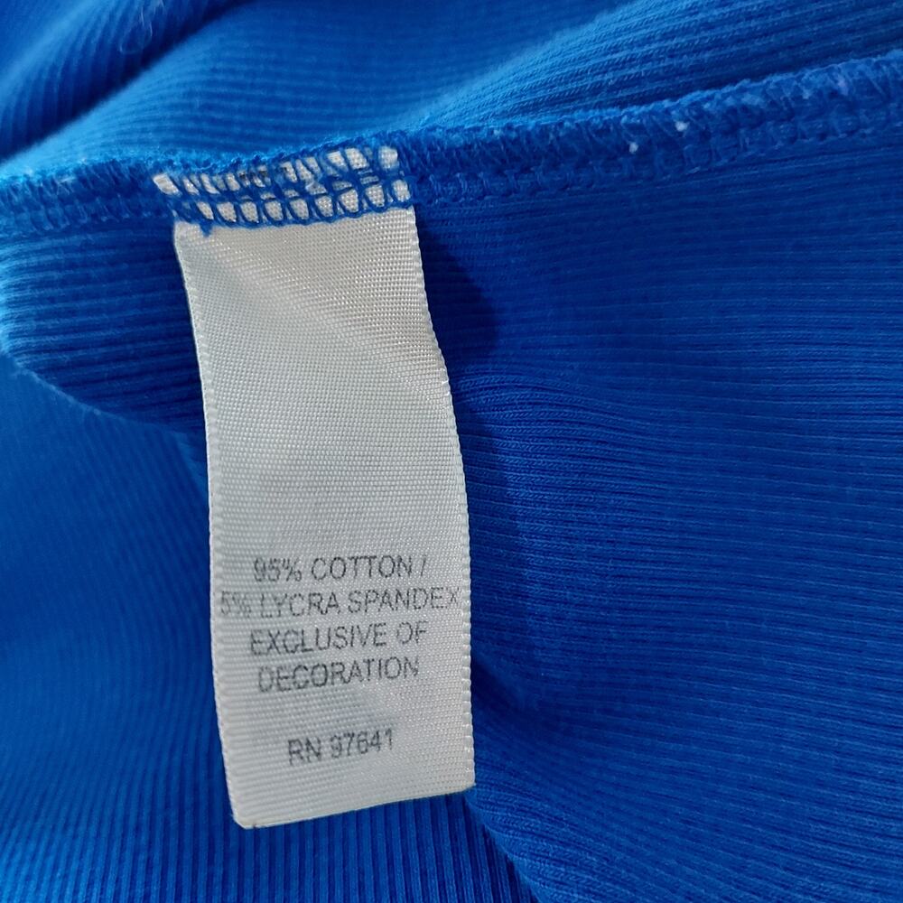 J. Jill Blue Ribbed Scoop Neck Top Size XL - Picture 11 of 11
